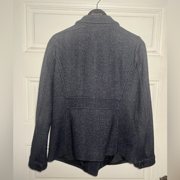 Marissa Webb Travis Herringbone Blazer, Slate Blue - M - Picture 4 of 10